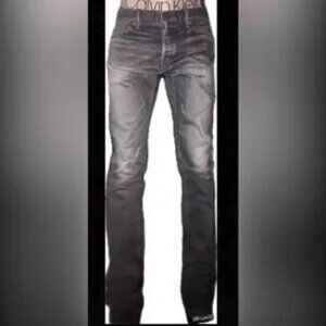 Men's John Elliott Cast 2 Season 10 Antique Daze Black Denim Jeans, NWOT, Raw He